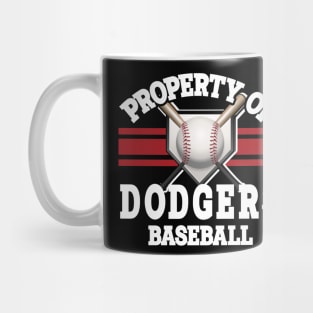 Proud Name Dodgers Graphic Property Vintage Baseball Mug